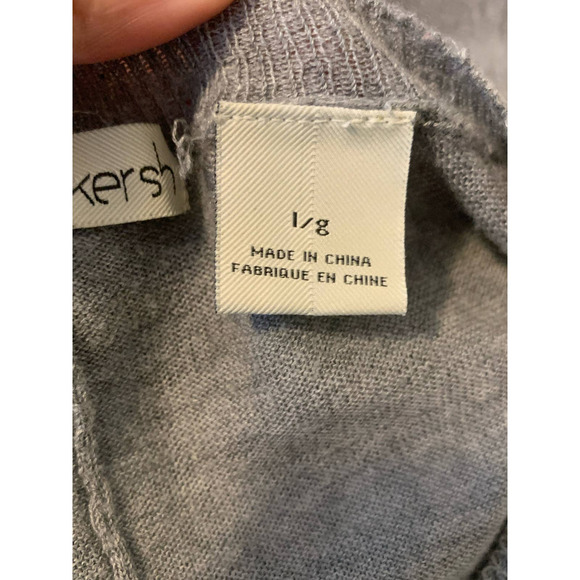 Kersh crew neck long sleeves asymmetrical sweater size large - Picture 6 of 8